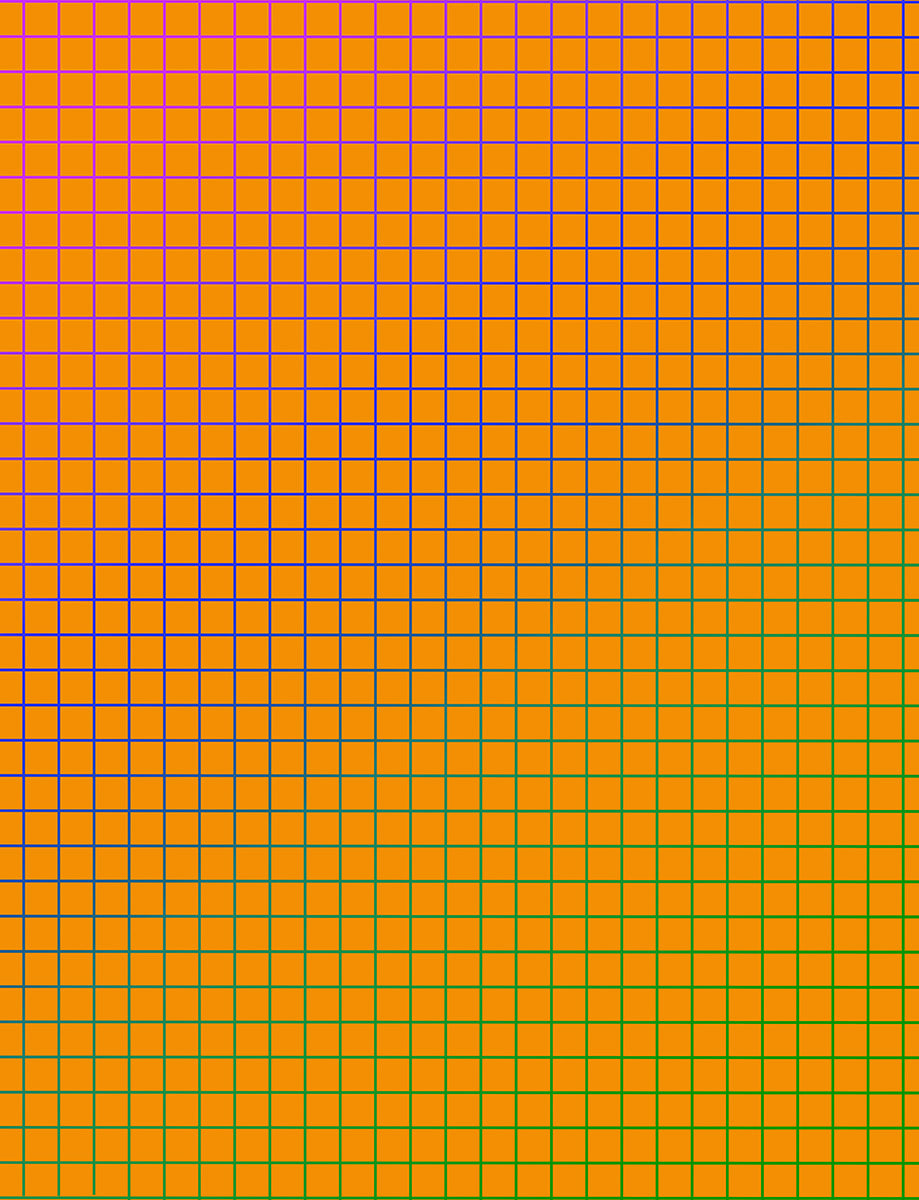 Orange Gradient Grout Tile