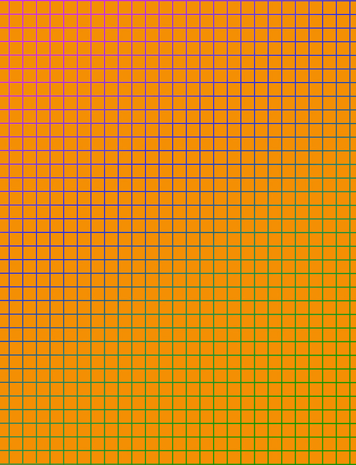 Orange Gradient Grout Tile