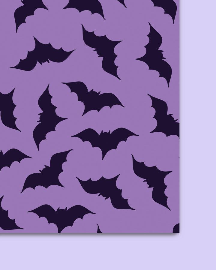 Purple Bats Pattern