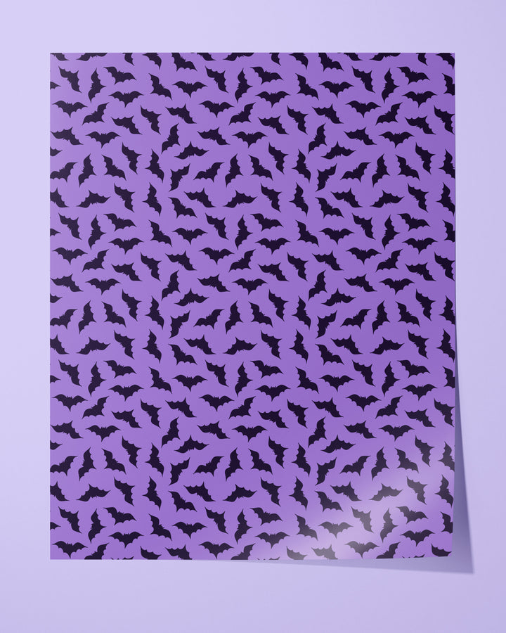 Purple Bats Pattern